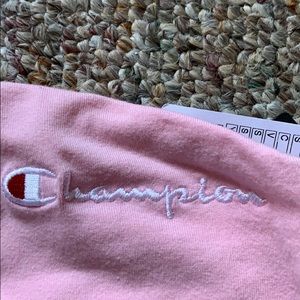 pink champion tube top